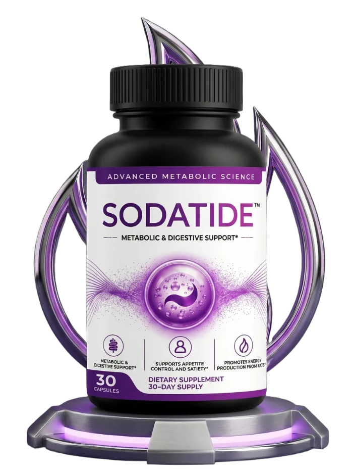 SodaTide synbiotic capsules bottle